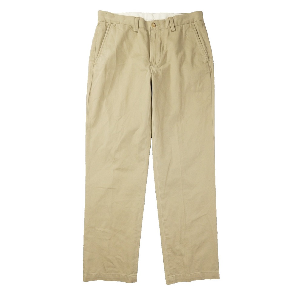 Polo Ralph Lauren Classic Fit Flat Front Chino Pants Men's 30x30 Khaki Preppy
